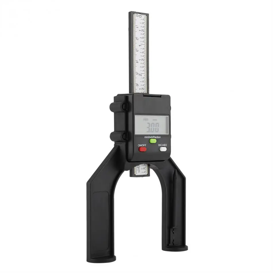 0.1mm Digital Depth Gauge LCD Magnetic Foot Opening Plastic Caliper