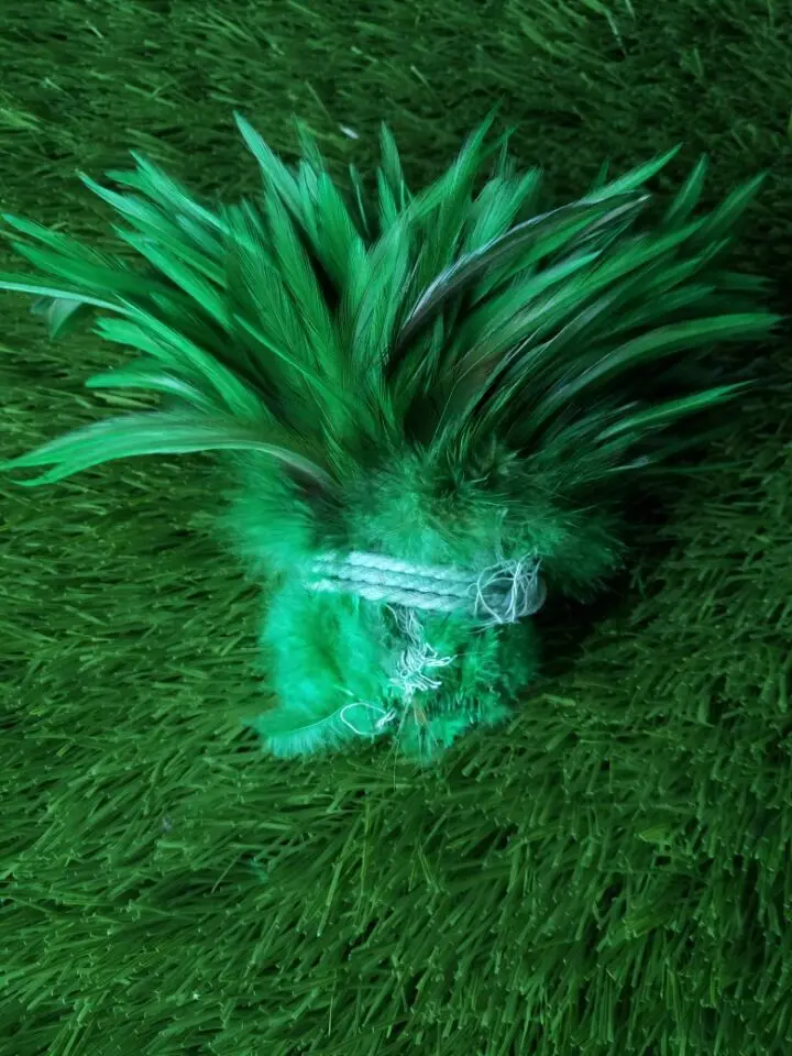 green Новинка! Натуральный 50 шт качество фазана перо, 4-" /10-15 см DIY украшения аксессуары, свадьбы, семья - Цвет: green