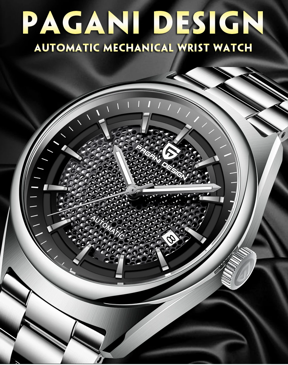 Relojes hombre PAGANI дизайнерский бренд мужские роскошные механические часы из нержавеющей стали водонепроницаемые военные часы horloges мужские