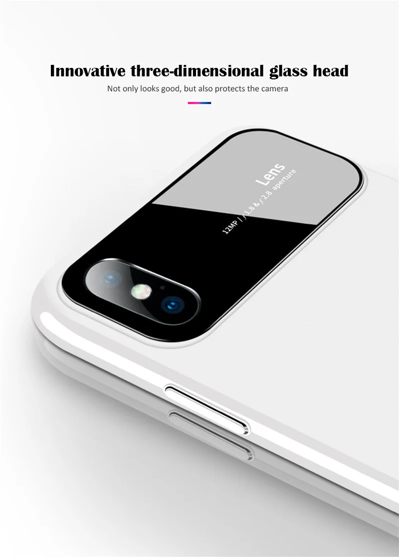 Модный Жесткий ПК из закаленного стекла противоударный матовый чехол для Apple IPhone X 8 8 Plus 7 7 Plus 6 6 Plus Защита камеры
