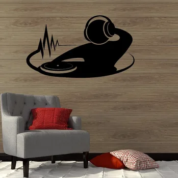 

DJ Night Club Karaoke Party Musical Decoration Wall Decal Vinyl Sticker free shipping