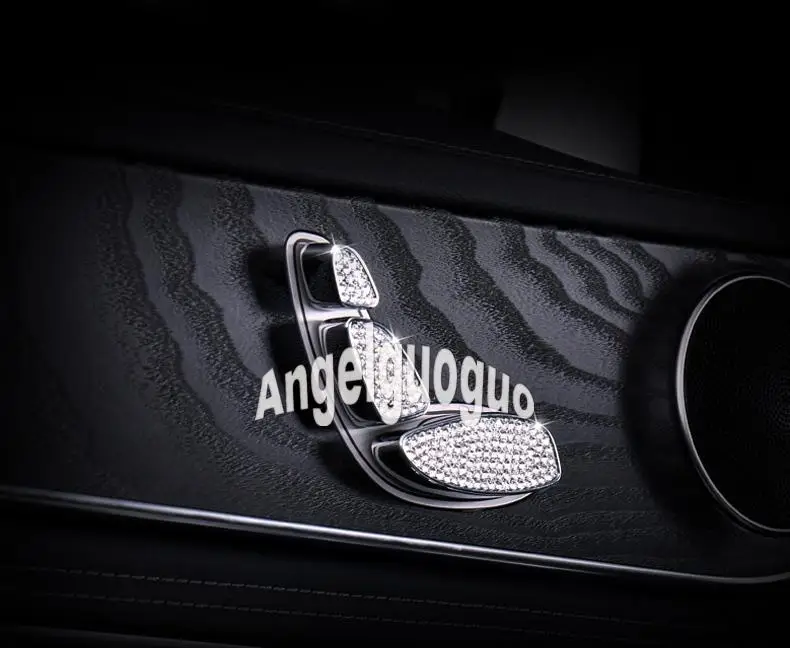 Angelguoguo 6 шт./компл. для Mercedes-Benz C GLC C180L/C200L/GLC260 Класс Авто Кнопка регулировки сиденья Переключатель отделка
