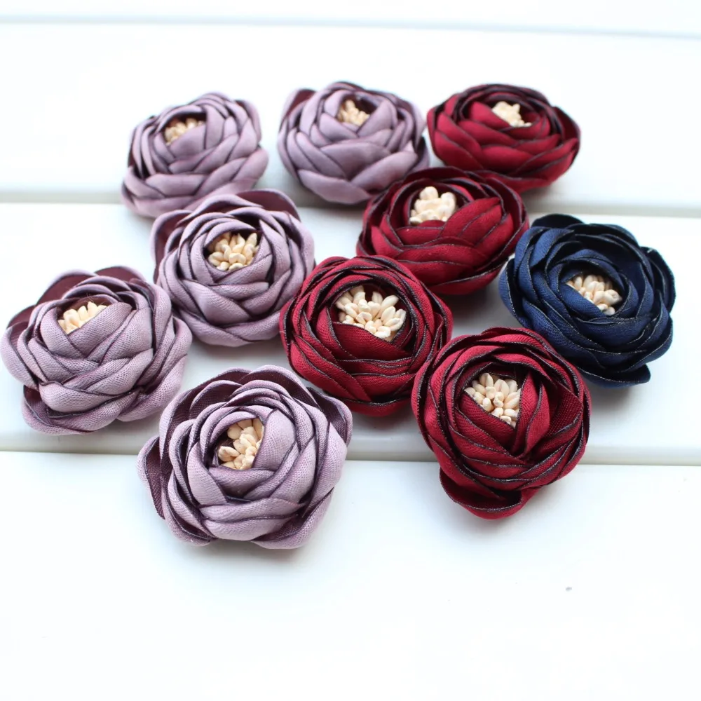 satin fabric flowers (7)