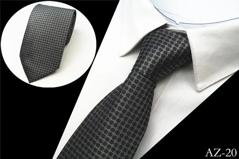 Ricnais Новинка 8 см жаккардовый тканый шелковый галстук для мужчин полосатый галстук мужской галстук для шеи Свадебная деловая Вечеринка Заводская распродажа - Цвет: 20