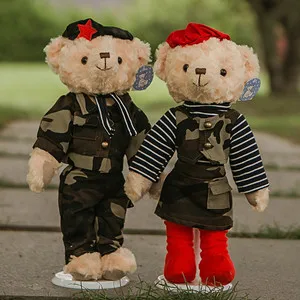 2 шт./лот, 40 см, kawaii, плюшевый мишка, стиль, мягкие плюшевые игрушки, милая пара, плюшевый мишка, фантазия, подарок на свадьбу, день рождения - Цвет: Сиренево-синего цвета
