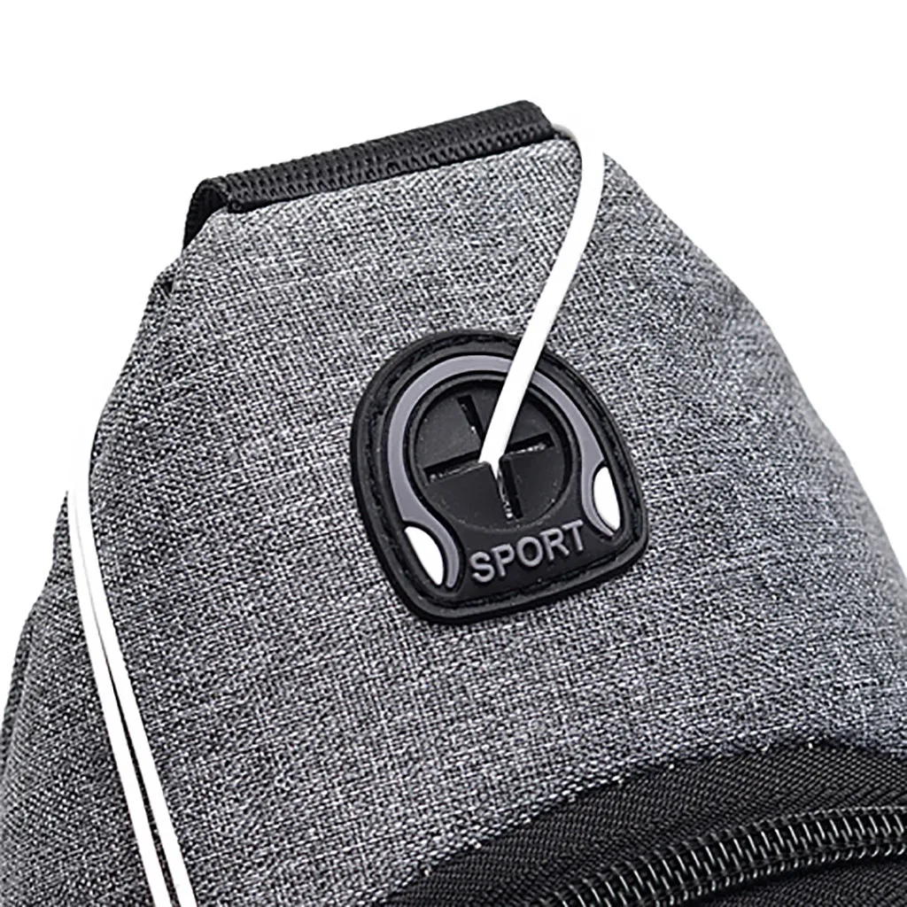 Waist bag men's sports running Messenger bag multi-function portable fashion one-shoulder plaid chest bag belt bag