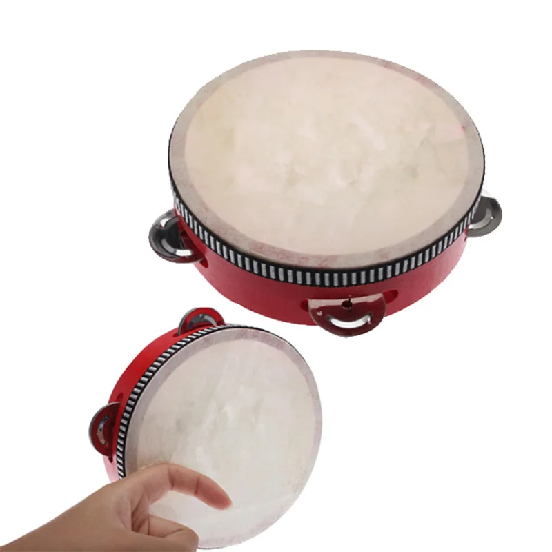 Игрушечный музыкальный инструмент ручной дюрм обучающий музыкальный инструмент мини детский барабан без палочек игрушка Красный