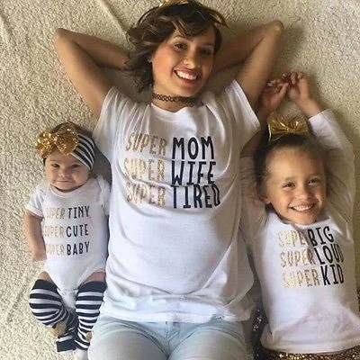 Мать и дочка футболки одинаковые комплекты для семьи вид одежда «Мама и я» для мам и дочек, мама мамочка и дочка летнее платье, одежда - Цвет: C