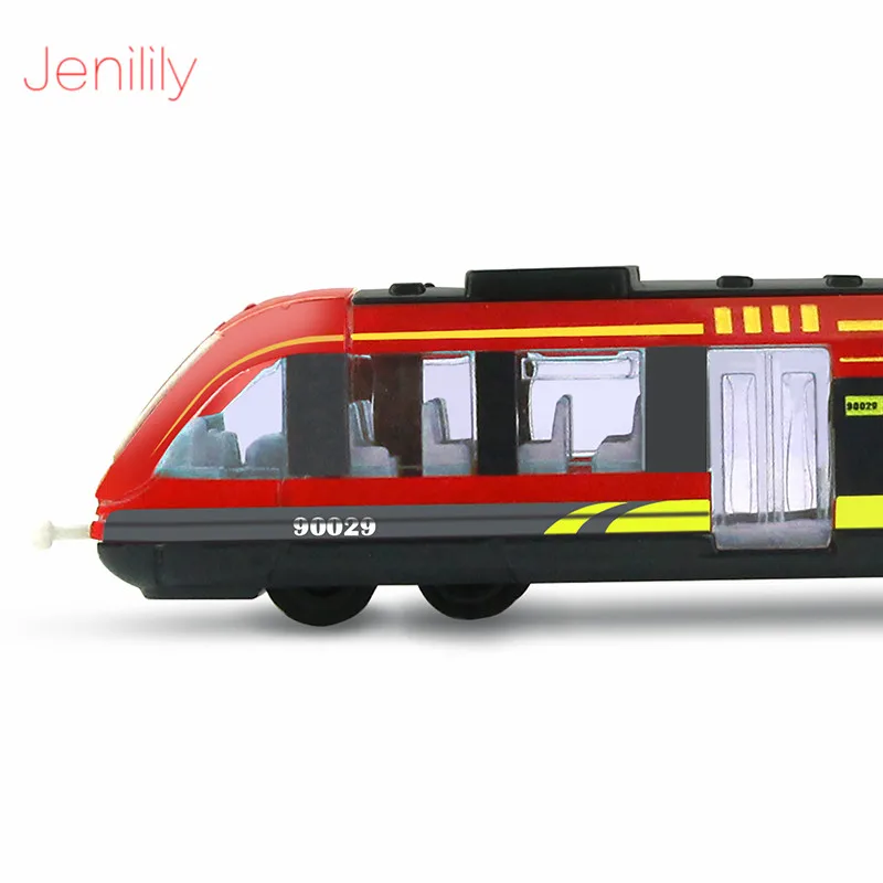 Сплав высокоскоростной поезд модель горка игрушечный автомобиль 3 цвета миниатюрные транспортные средства обучающие игрушки для мальчиков Детский подарок на день рождения