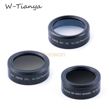

wtianya cpl+mcuv+ND2-ND400 Lens Filter kit Protector for DJI phantom 4 pro/advance camera