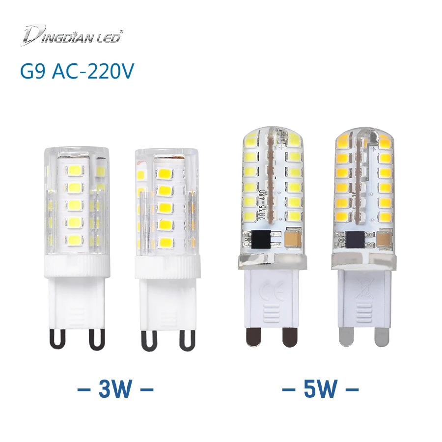 

G9 Light Source 3W 5W 220V LED Corn Light SMD2835 Bulb Super Bright Replace Halogen Lamp Led Light Source