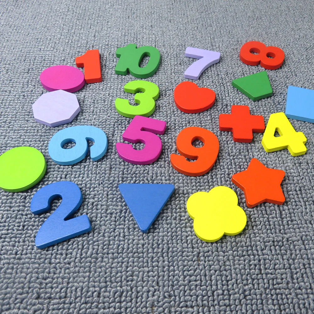 

2-3 Years Old Children Early Childhood Educational Toys Montessori Kindergarten Teaching Aids Alphanumeric Wooden Cards Children