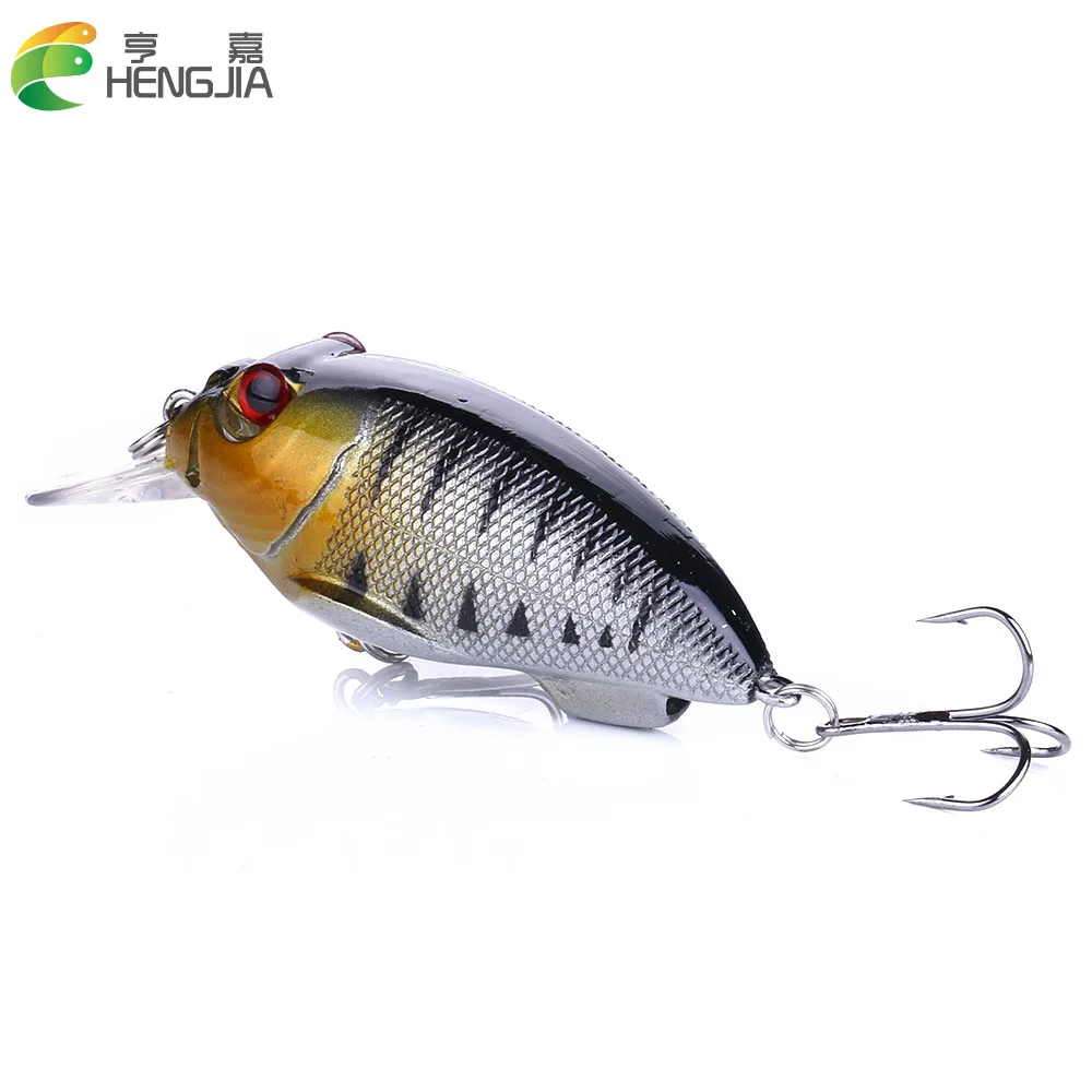 40 шт. 7 см 9,6 г 6# Крючок для плавания 3D Crankbait воблер на щуку приманки для ловли окуня крючки для морской рыбалки рыболовные снасти