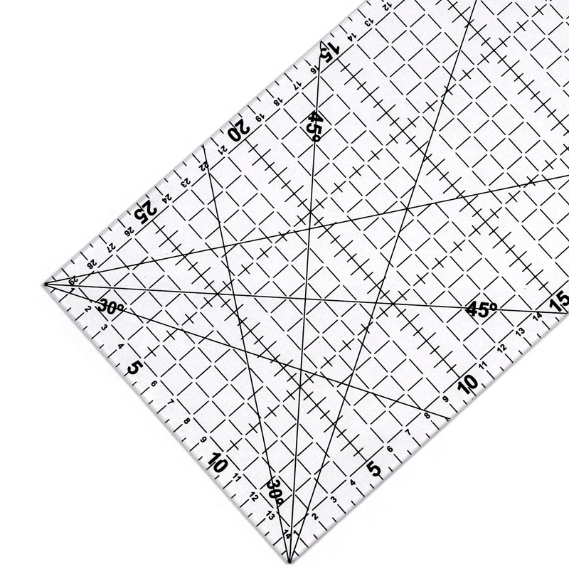 Высококачественный акриловый материал прозрачная Лоскутная Линейка 30*15 см инструмент для квилтинга весы школьные канцелярские принадлежности