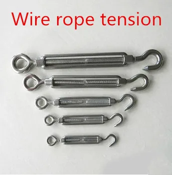

M10 Stainless Steel 304 Turnbuckle Hook to Eye Wire Rope Tension