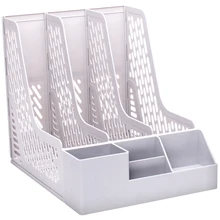 Высокое качество креативный 3 цвета офисный стол органайзер деревянный шкаф DIY Настольный ящик для хранения файлов документов