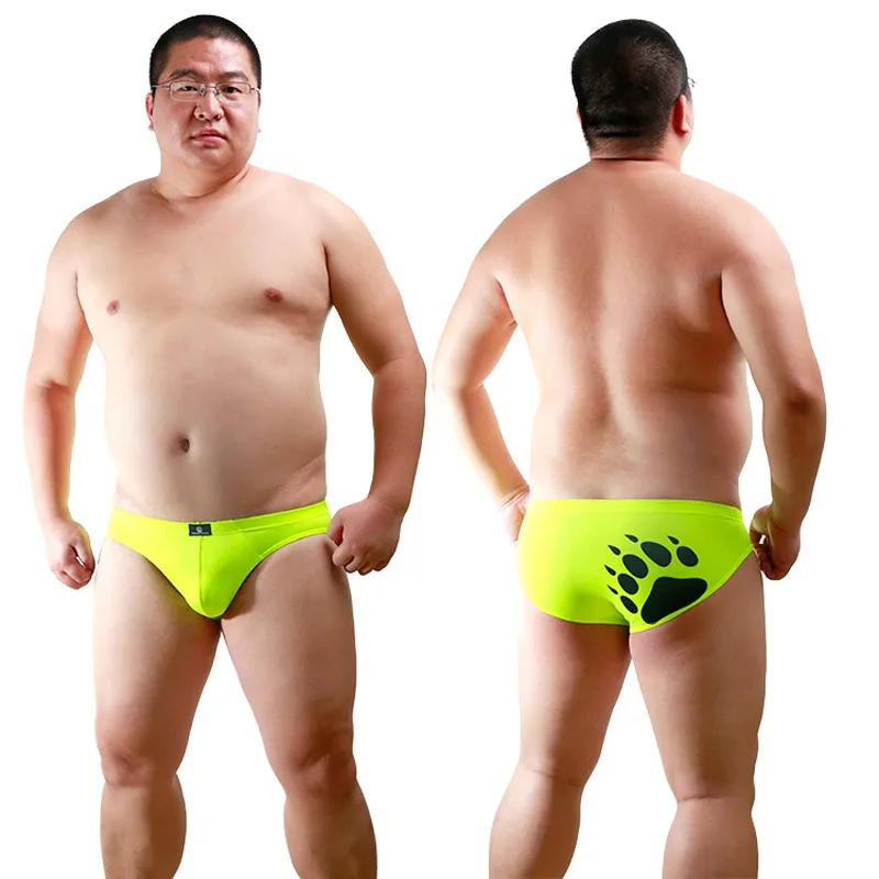 2016 Plus Size Bear Claw Men s Triangular Trunks Gay Bear Underwear Bear Paw Low Waist