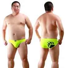 2016 Plus Size Bear Claw Men s Triangular Trunks Gay Bear Underwear Bear Paw Low Waist