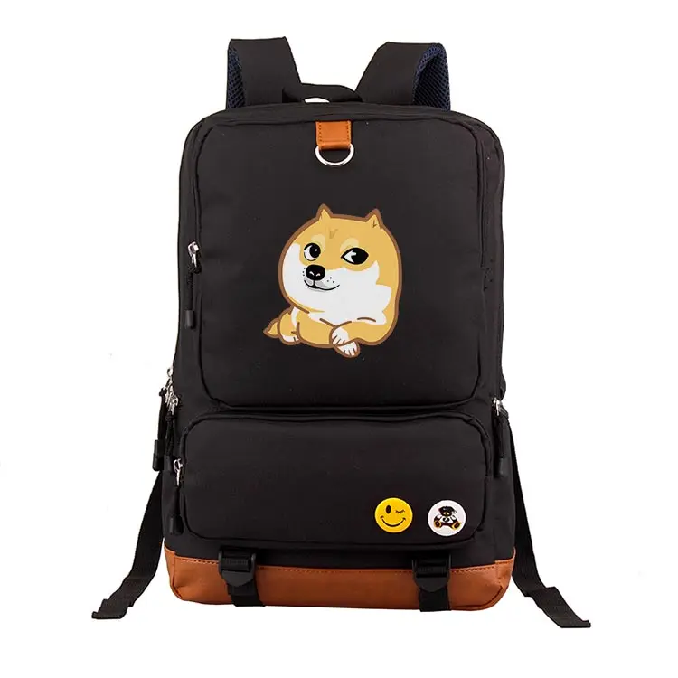 Animal Cartoon Dog Student Bagpack Large Capacity Laptop Backpacks Boys