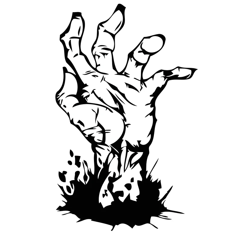 10 3 см * 16 5 Bardian Zombie ручная гравировка Ходячие мертвецы виниловая