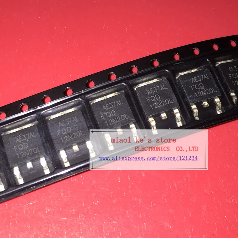 

[ 10pcs/1lot ]100%New original; FQD12N20LTM FQD12N20L FQD 12N20L - MOSFET N-Channel 200V 9A(Tc) DPAK/TO-252