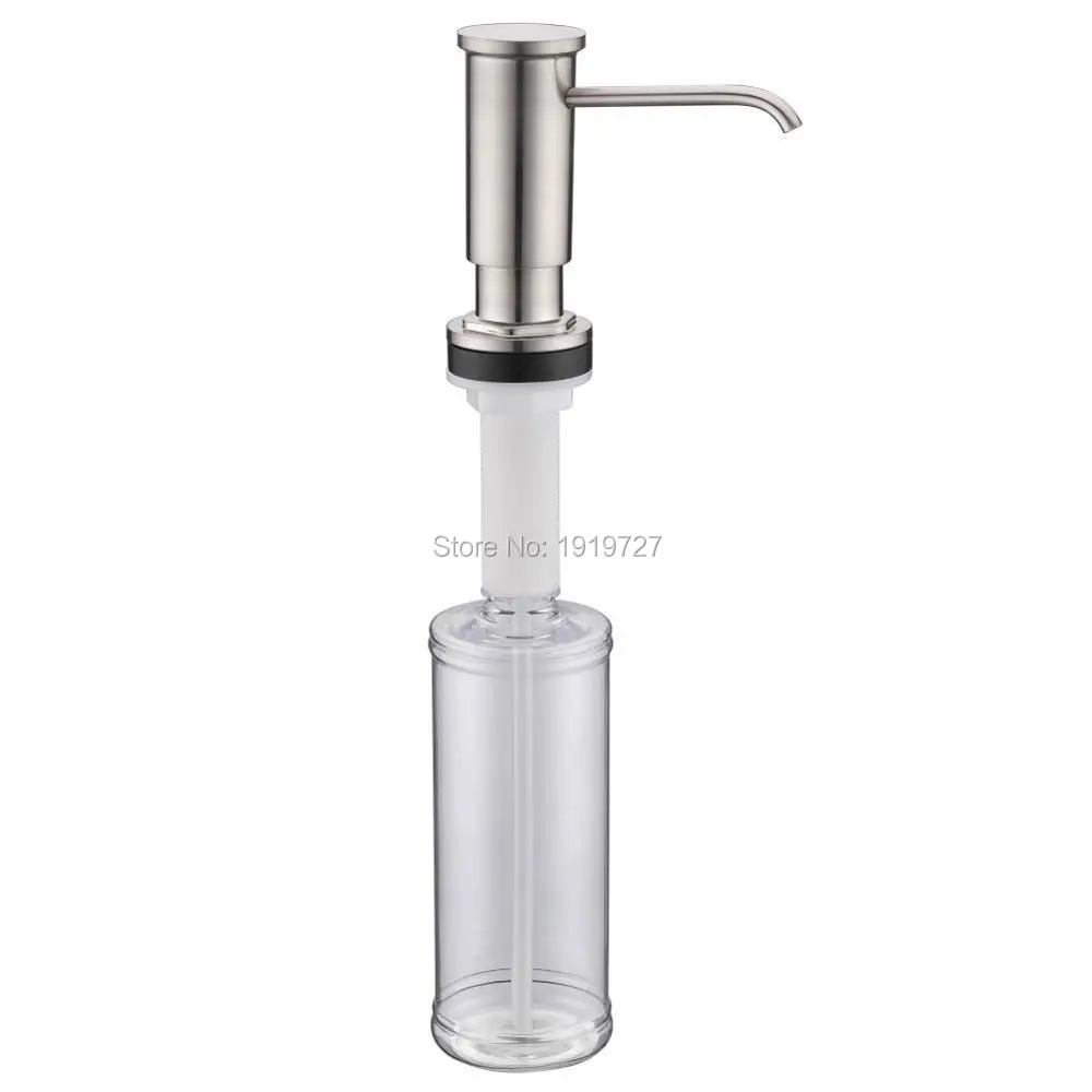 Kaufen Großhandel Kapazität 320 ML ABS Flasche Bad Küche Pumpe Flüssige Lotion Arbeitsplatte Waschbecken Seifenspender In Gebürstetem Nickel