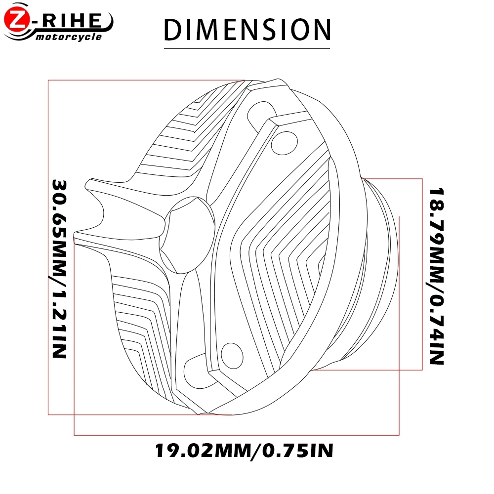 Для HAYABUSA GSXR 1300 1100 1000 750 600 150 125 M20 * 2 5 Аксессуары для мотоциклов Алюминий масляный