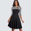 Women Vintage Fit And Flare Swing Skater Work Business Office Party Casual Dress HA136 ► Photo 1/6