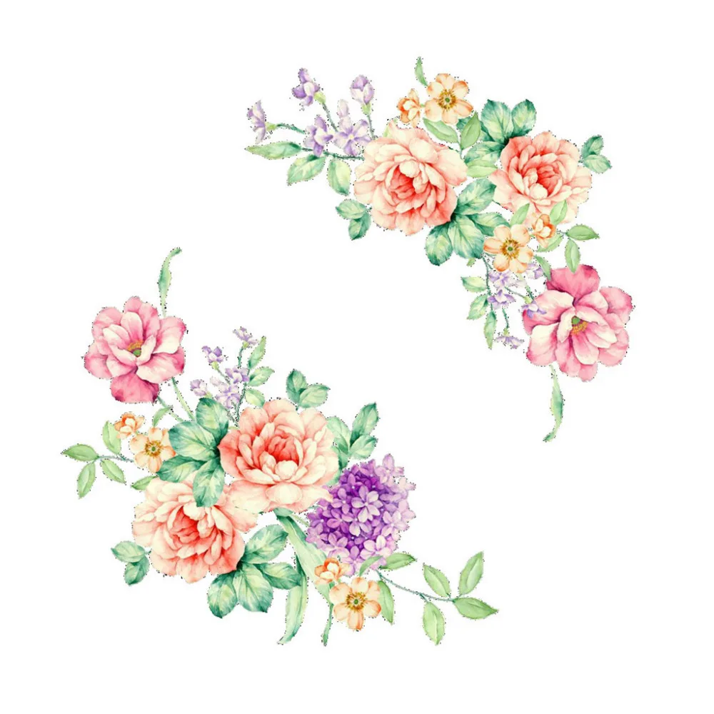 

Colorful Flowers 3D Wall Stickers Beautiful Peony Fridge Stickers Wardrobe Toilet Bathroom Decoration #4J02