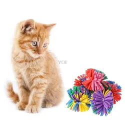 5 шт. игрушки для котов eva цветок мяч мягкая собака щенок котенок жевательно-кусательная интерактивные забавные