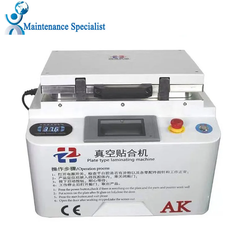 Newest upgrade automatic lock 2 in1 Automatic Vacuum Laminating Machine Bubble Remover Machine Built in Pump