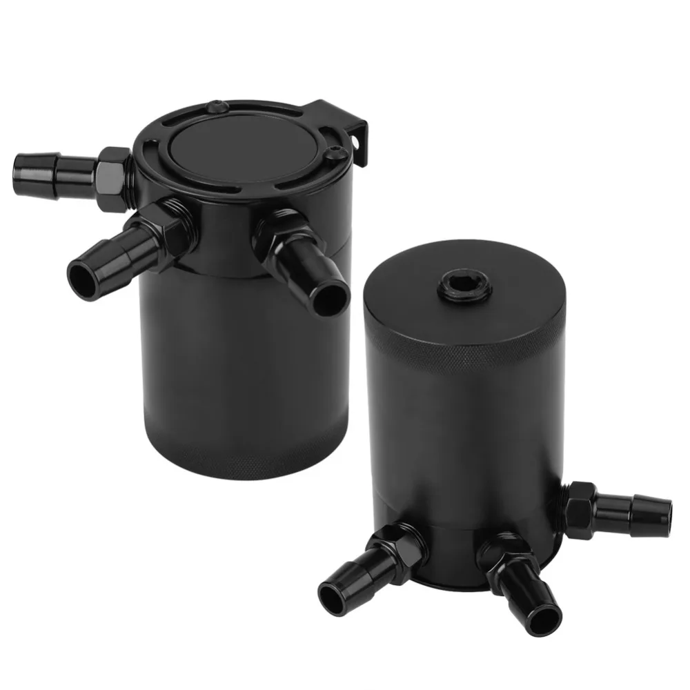 Aluminum Alloy Universal Car 3 Port Oil Catch Can Tank Breather