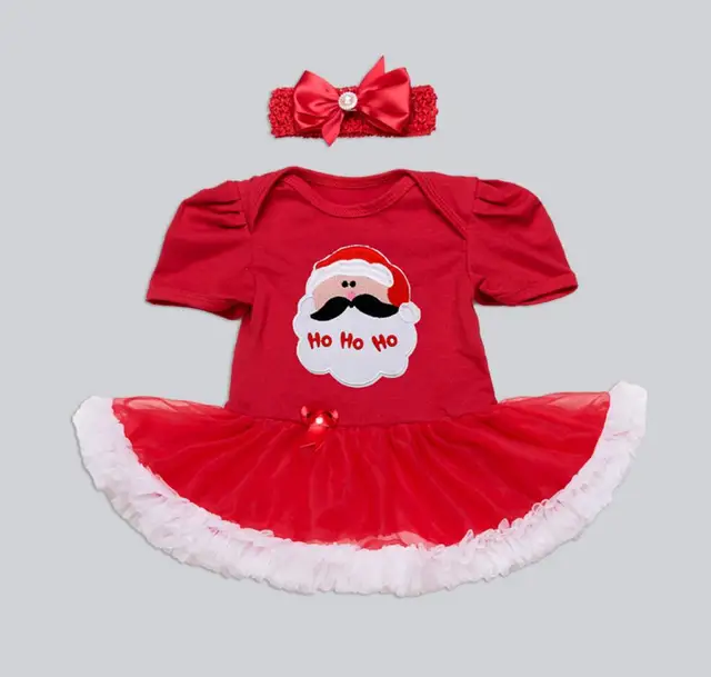 2pcs per set newborn infant girl clothes red baby girls first second baby second christmas