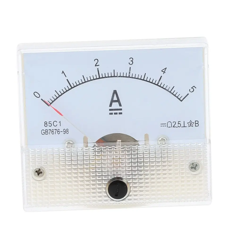 

DC 0-5A Mini Portable Analog Ampere meter Amperimetro Current Panel Tester For Experiment Or Home Use Ammeter