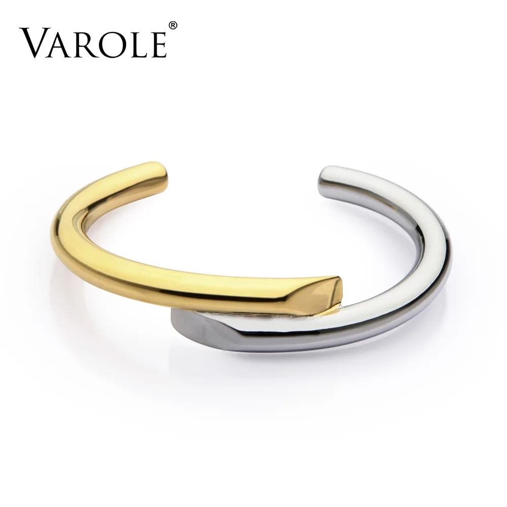 VAROLE Brand New Jewelry Simple Lines Design Bracelet Gold Color Bangle Bracelets For Women Cuff Bracelets Manchette Bangles цена VAROLE Brand New Jewelry Simple Lines Design Bracelet Gold Color Bangle Bracelets For Women Cuff Bracelets Manchette Bangles цены онлайн