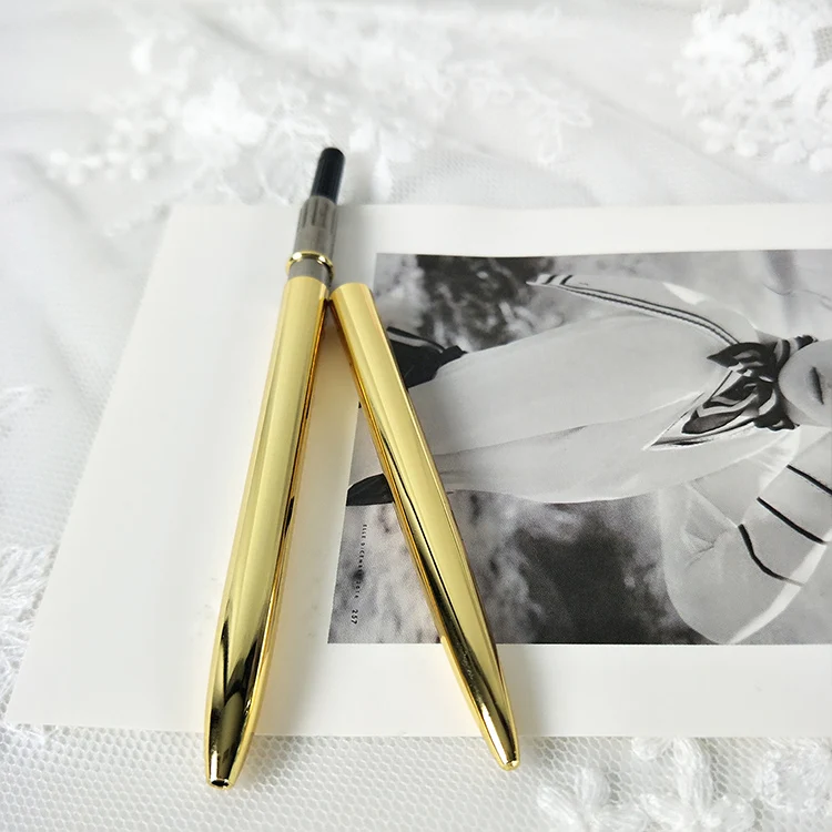 Никогда в скандинавском стиле розовое золото латунь шариковая ручка креативный дизайнер Подпись металлическая ручка для школы офисные аксессуары канцелярские принадлежности
