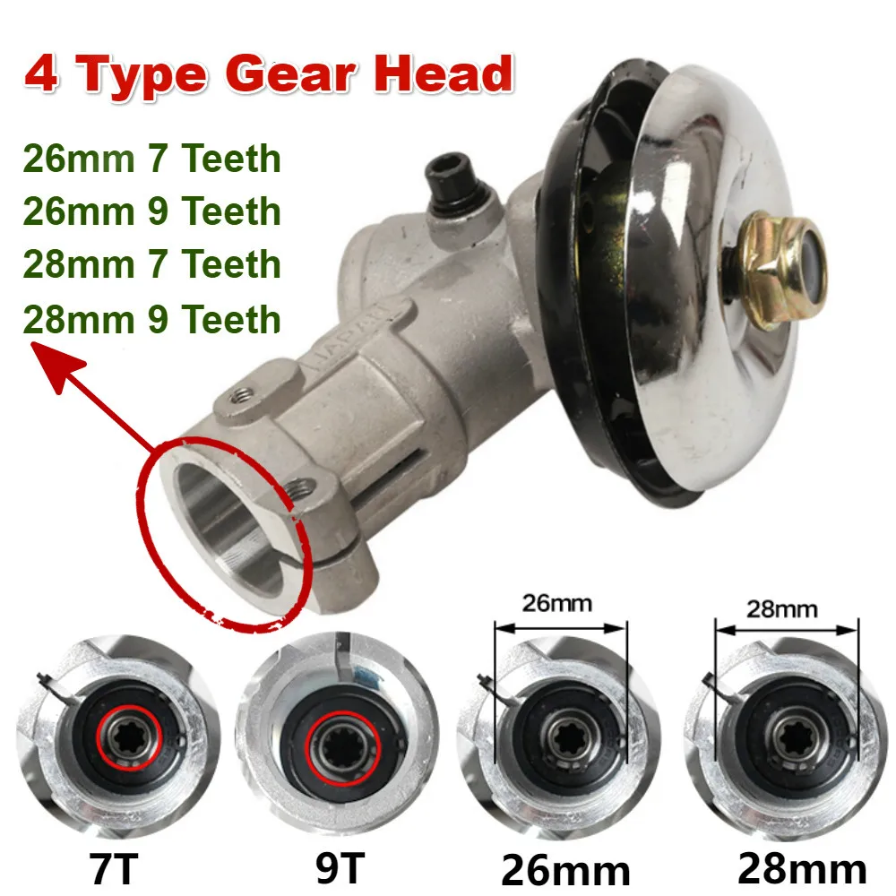 26/28 мм 7/9T косилка Шестерни редуктор насадки триммерная нейлоновая газонокосилка части