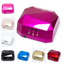 Маникюрный салон 36 Вт Сушилка для ногтей Светодиодный УФ CCFL светильник гель отверждения лампы для УФ-гель для ногтей полимеризация Алмазная форма многоцветный