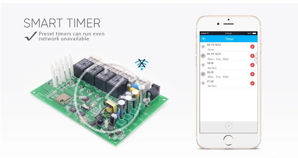 Itead Sonoff 4CH Pro R2 умный Wifi переключатель 4 банда 3 режима работы инчинг Блокировка самоблокирующийся RF/Wifi переключатель работает с Alexa