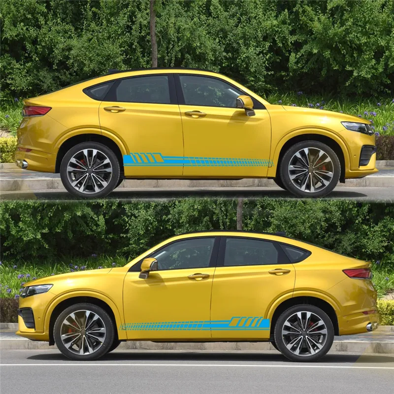 2 шт. 190*11 5 см полосатая Автомобильная наклейка Totem Автомобильный кузов гоночная