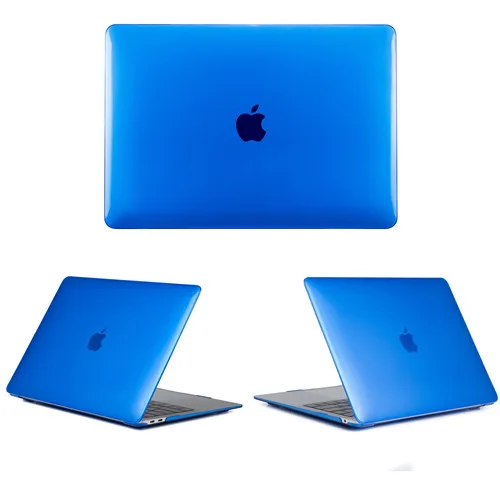 Чехол для ноутбука Apple Macbook Air Pro retina 11 12 13 15, чехол для macbook New Pro 13 A2159 с сенсорной панелью+ подарок - Цвет: Crystal Dark Blue