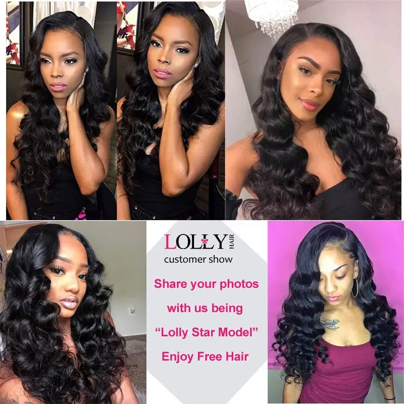 Lolly Loose Wave Bundles With Frontal Malaysian Hair Bundles With Frontal 13X4 Inch Non Remy Human Hair Bundles With Frontal Lolly Loose Wave Bundles With Frontal Malaysian Hair Bundles With Frontal 13X4 Inch Non Remy Human Hair Bundles With Frontal