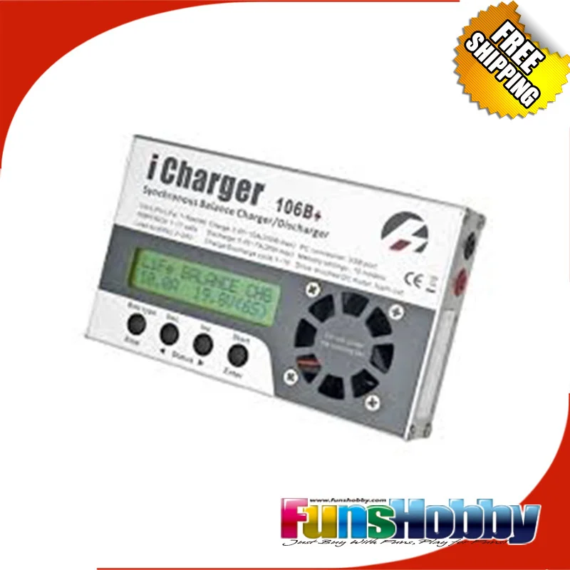 

ICharger 106B+ 250W 6s RC Car&Helicopter Power Supply Synchronous Lipo Battery Balance Multi&Smart Chargers/ Discharger Cable.
