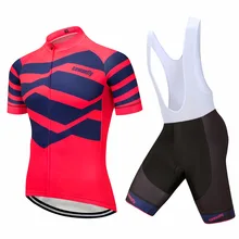 

2018 Cawanfly Red Sport suit male Ropa Ciclismo Cycling Jersey Sets Breathable MTB Bike outdoor&sports 9D Gel Breathable Pad