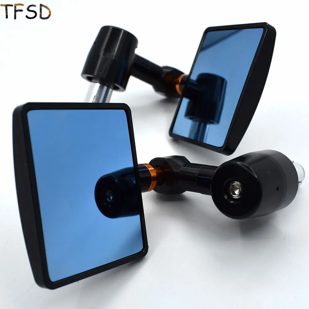 

Motorcycle Mirror Motorbike rearview back side mirrors handle bar end 7/8 22mm square shape For Yamaha XT660R XT660X