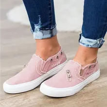 HEE GRAND New Canvas Shoes 2019 Women Flats Slip on Loafers Ripped Denim Shoes Casual Outdoor Shoe Zipper Summer Creepers XWF709 цена HEE GRAND New Canvas Shoes 2019 Women Flats Slip on Loafers Ripped Denim Shoes Casual Outdoor Shoe Zipper Summer Creepers XWF709 цены онлайн