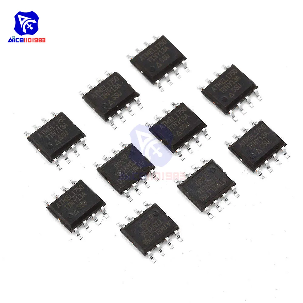 10PCS Atmel ATTINY 13A-SU Tiny 13A-SU SOP-8 SMD IC M