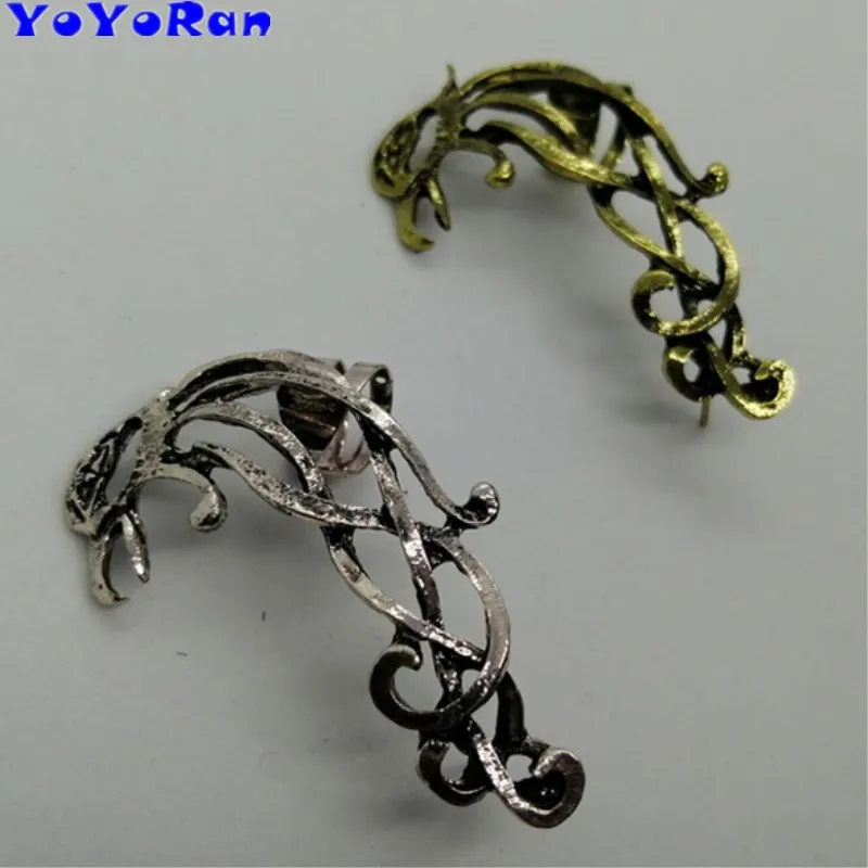 5Piece Punk hollow out eagle stud earring ear cuff for woman man vintage silver bronze openwork bird punk jewelry gift | Украшения и