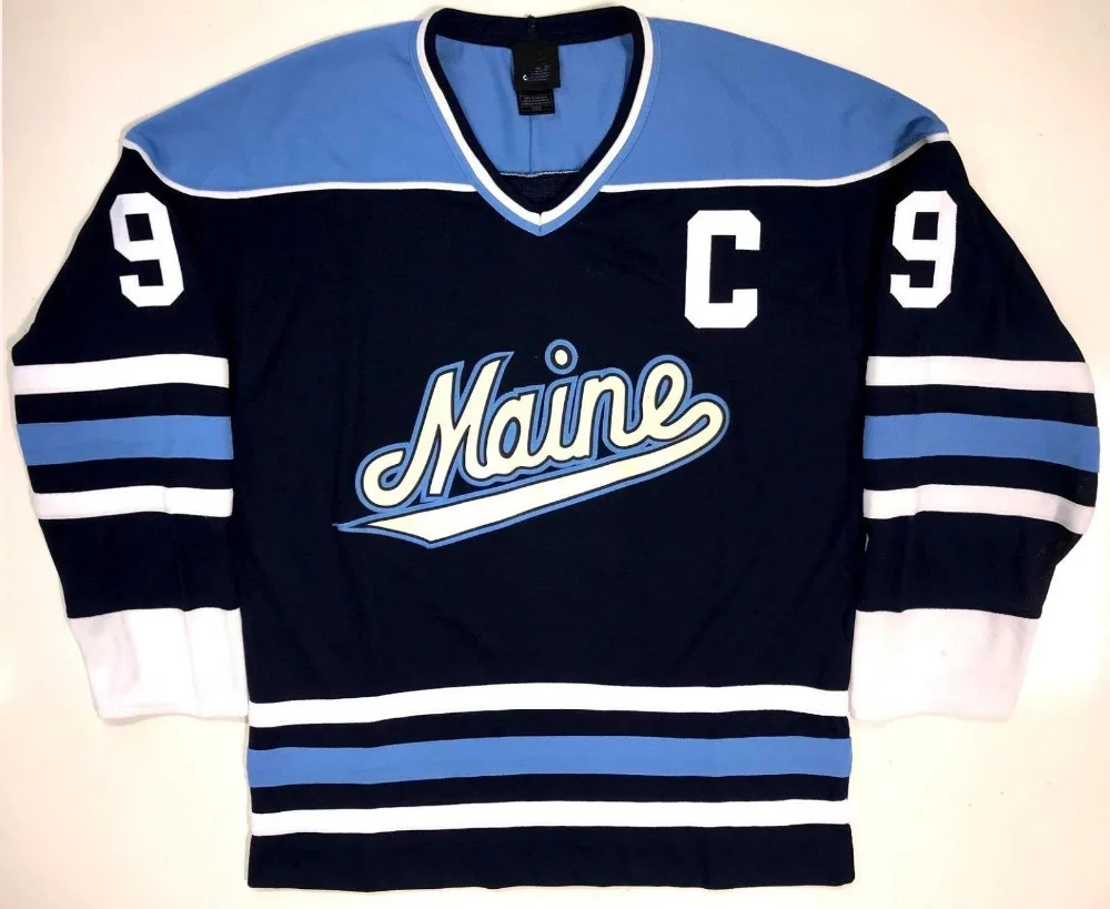 MAINE BLACK BEARS JIMMY HOWARD PAUL KARIYA Hockey Jersey Embroidery