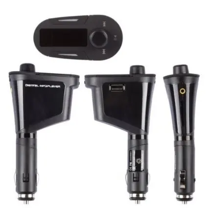 Car Kit MP3 Player Wireless FM Transmitter Modulator with USB/SD/Card Reader With a support of FM channels Car MP3 wireless